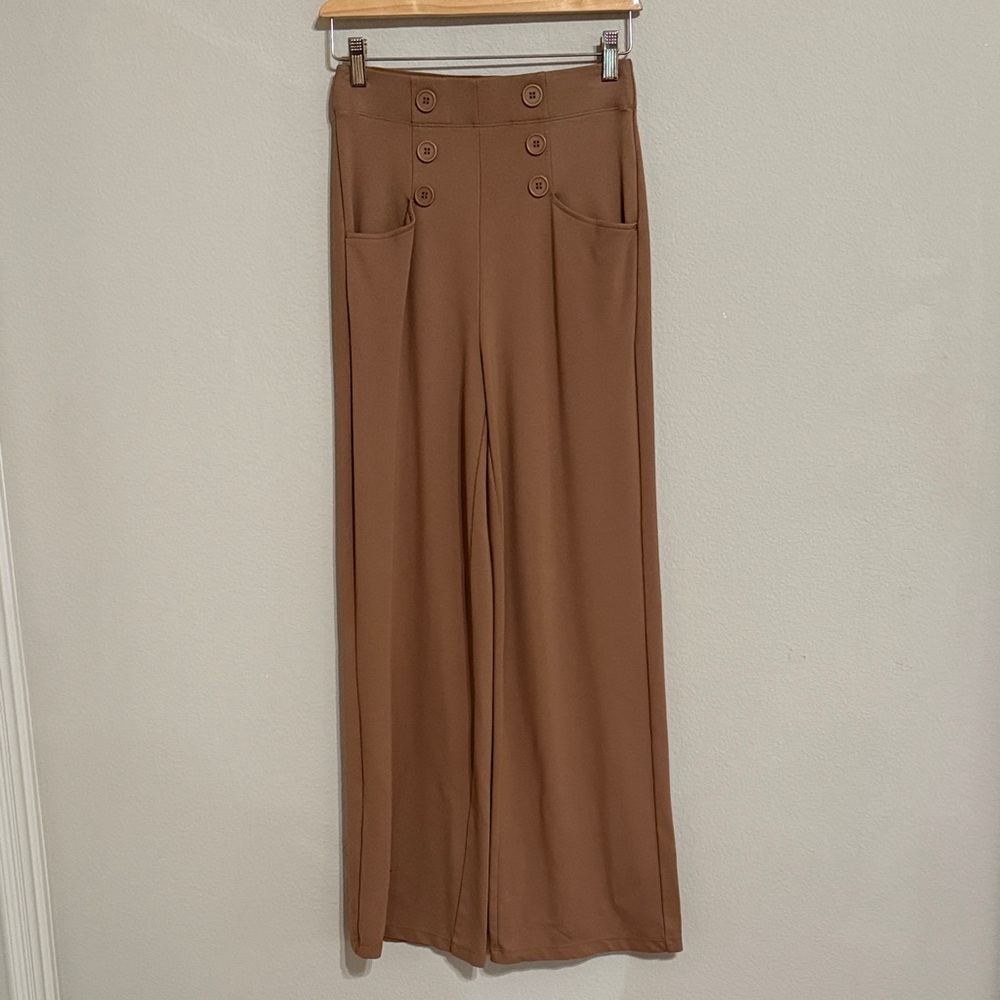 Max Studio High-Waisted Wide-Leg Pants. Size XS